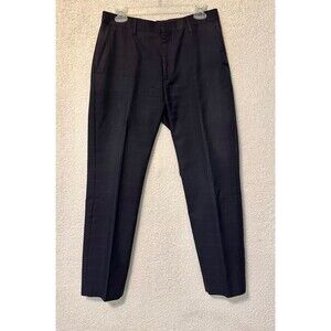 Banana Republic Pants Mens‎ 30X30 Navy Tailored Fit Flat Front Square Pattern